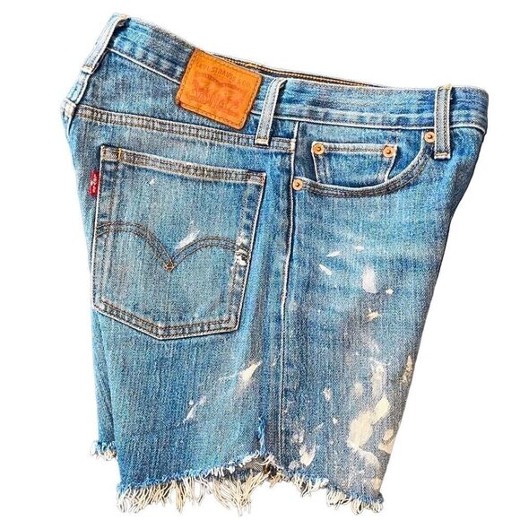 Levi's Blue Jean Shorts for Women - Picture 3 of 16